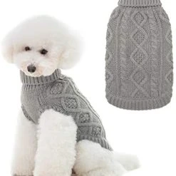 Mia's Pet Supply Turtleneck Knitted Dog Sweater Apparel