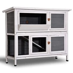 Mia's Pet Supply Lovupet 2-Story Outdoor Wooden Rabbit Hutch & Chicken Coop - Durable & Spacious Design 23 Mia's Pet Supply Lovupet 2 Story Outdoor Wooden Rabbit Hutch Chicken Coop