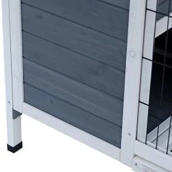 Mia's Pet Supply 36" Raised Outdoor Weatherproof Wooden Rabbit Hutch - Durable Bunny Cage for Outdoor Use 12 Mia's Pet Supply Rabbit Houses & Accessories PawHut 36