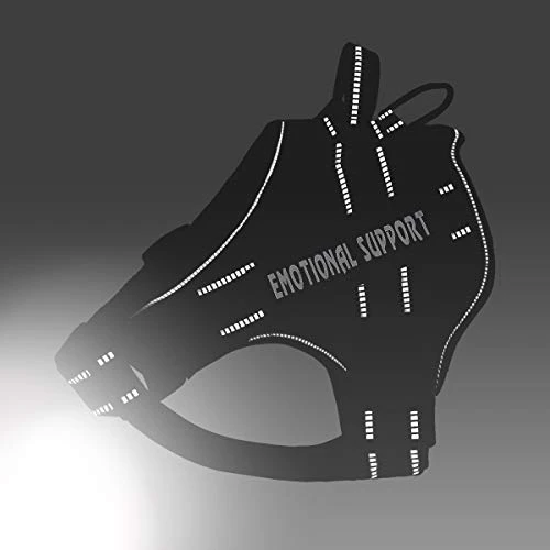 Mia's Pet Supply No-Pull Emotional Support Pet Vest Harness - Reflective, Breathable & Adjustable for Cats & Dogs 3 Mia's Pet Supply Leashes And Harness No-Pull Emotional Support Pet Vest Harness, Reflective Breathable And Adjustable