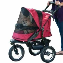 Mia's Pet Supply Travel Pet Gear No-Zip Jogger Pet Stroller For Cats/Dogs,