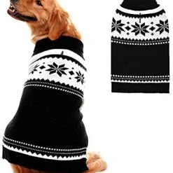 Mia's Pet Supply Dog Sweater - Winter Coat Apparel Clothes With Colorful Stripes