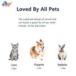 Mia's Pet Supply Cat Toys Cat Tunnel Toy And Cubes Combo, Cat Tunnels For Indoor Cats