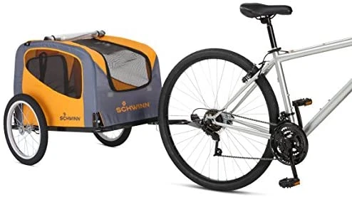Mia's Pet Supply Schwinn Rascal Bike Pet Trailer for Dogs - Small & Large Breeds, Orange 6 Mia's Pet Supply Schwinn Rascal Bike Pet Trailer, For Small And Large Dogs, Small, Orange