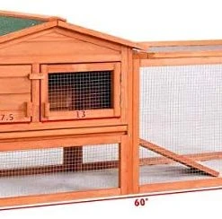 Mia's Pet Supply Tangkula Chicken Coop Outdoor Wooden Chicken Coop Garden Backyard Farm Bunny