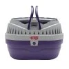 Mia's Pet Supply : Living World Pet Carrier, Purple/Grey : Cat Carrier : Pet Supplies