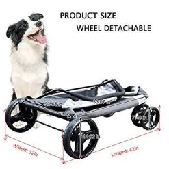 Mia's Pet Supply Large Pet Stroller Breathable Mesh Window