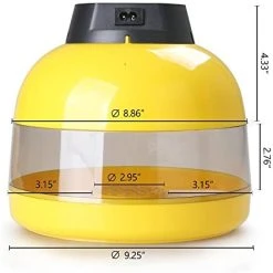 Mia's Pet Supply Magicfly Digital Mini Semi Automatic Egg Incubator 10 Eggs Poultry Hatcher