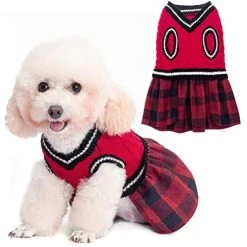 Mia's Pet Supply BINGPET Cute Dog Sweater Dress