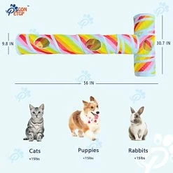 Mia's Pet Supply Cat Toys Cat Tunnel Toy And Cubes Combo, Cat Tunnels For Indoor Cats