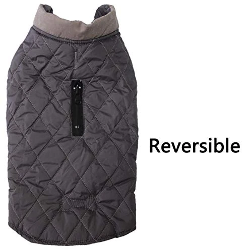 Mia's Pet Supply Reversible Dog Coats for Small Dogs - Waterproof, Warm, Cotton Apparel 5 Mia's Pet Supply Reversible Dog Coats For Small Dogs Waterproof Warm Cotton Apparel