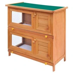 VidaXL Outdoor Rabbit Hutch with 4 Doors - Weather-Resistant Rabbit House & Accessories by Mia's Pet Supply 13 Mia's Pet Supply VidaXL Outdoor Rabbit Hutch 4 Doors Weather Resistant Rabbit Houses & Accessories