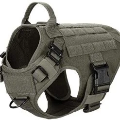 Mia's Pet Supply ICEFANG Tactical Dog Harness With 2X Metal Buckle, Leashes And Harness