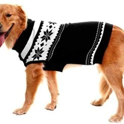 Mia's Pet Supply Dog Sweater - Winter Coat Apparel Clothes With Colorful Stripes