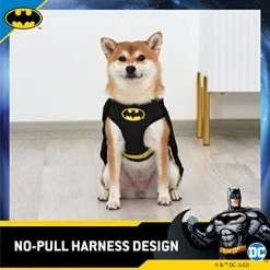 Mia's Pet Supply DC Comics For Pets Batman Dog Harness