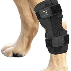Mia's Pet Supply Apparel Powerful Dog Canine Rear Leg Hock Joint Brace With Metal Spring Strips
