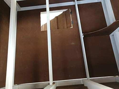 Mia's Pet Supply Omitree Deluxe Wooden Chicken Coop - Sturdy Backyard Hen House for Poultry 8 Mia's Pet Supply Omitree Deluxe Sturdy Wood Frame Plywood Chicken Coop Backyard Hen House Chicken Coop Cages