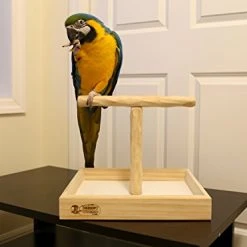 Mia's Pet Supply Parrot T Perch Stand Lg