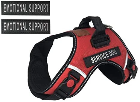 Mia's Pet Supply Reflective Dog Vest Harness - Woven Nylon & Neoprene Handle | ALBCORP Service 8 Mia's Pet Supply Leashes And Harness ALBCORP Service Dog Vest Harness - Reflective - Woven Nylon, Neoprene Handle