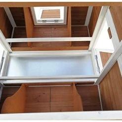 Mia's Pet Supply Chicken Coop Cages Omitree Deluxe Large Backyard Wood Chicken Coop Hen House With 4 Nesting Box