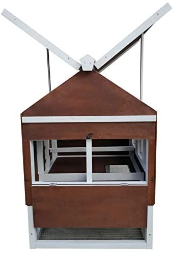 Mia's Pet Supply Omitree Deluxe Wooden Chicken Coop - Sturdy Backyard Hen House for Poultry 4 Mia's Pet Supply Omitree Deluxe Sturdy Wood Frame Plywood Chicken Coop Backyard Hen House Chicken Coop Cages