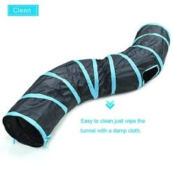 Mia's Pet Supply S-Type Cat Tunnel, 2 Way/3 Way/4 Way/5 Way Collapsible S-Shape