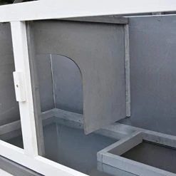 Mia's Pet Supply PawHut Solid Wood Rabbit/Bunny Hutch