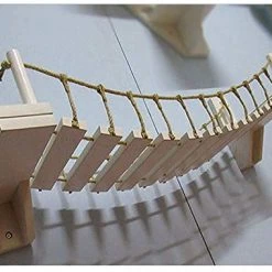 MOCOHANA Wooden Wall-Mounted Cat Bridge with 2 Fixed Brackets - Durable Cat Perch for Climbing & Play 12 Mia's Pet Supply MOCOHANA Wooden Wall-Mounted Cat Bridge With 2 Fixed Brackets Cat Perch Mod