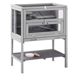 Mia's Pet Supply Rabbit Houses & Accessories Hamster Cage Wooden Rat House Indoor Outdoor