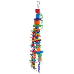Mia's Pet Supply : Pure Natural Colorful Wood Parrot Toys,
