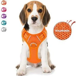 Mia's Pet Supply No Pull Dog Harness Front Clip Heavy Duty Reflective Easy Control Handle For Large Dog Leashes And Harness