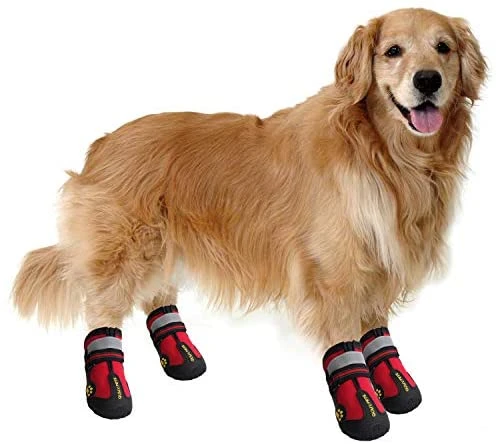 QUMY Waterproof Dog Boots - Reflective, Anti-Slip, Rugged Pet Shoes for All Weather | Mia's Pet Supply 6 Mia's Pet Supply QUMY Dog Boots Waterproof Shoes With Reflective Velcro Rugged Anti-Slip Apparel