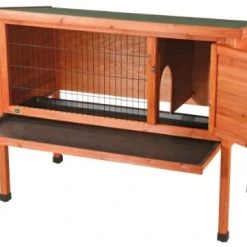Mia's Pet Supply 1-Story Rabbit Hutch, 1-Story Rabbit Hutch, Large: Garden & Outdoor Rabbit Houses & Accessories