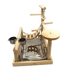 Mia's Pet Supply Aviary & Perches Parrots Playstand Bird Playground Wood Perch Gym