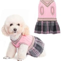 Mia's Pet Supply BINGPET Cute Dog Sweater Dress