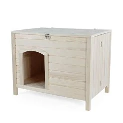 Promo Mia's Pet Supply Petsfit Portable Wooden Dog House - Durable & Stylish Pet Shelter 9 Mia's Pet Supply Petsfit Portable Wooden Dog House Houses, Pens & Crates