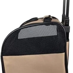 Mia's Pet Supply PET LIFE Wheeled Collapsible Breathable Airline Approved Travel Pet Dog Carrier