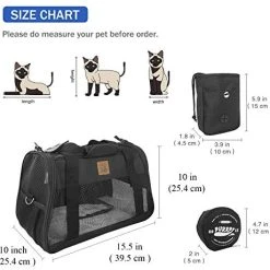 Mia's Pet Supply Premium Dog & Cat Carrier - Durable Travel Carrier for Dogs, Cats, and Rabbits - Lightweight & Comfortable 17 Mia's Pet Supply Premium Dog Carriers Cat Carriers Rabbit Carriers Travel