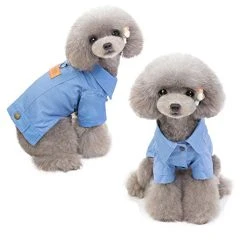 Mia's Pet Supply Vivid Dust Coat Colorful Denim Dog Jacket Apparel
