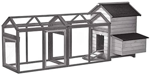 Mia's Pet Supply PawHut Large 100" Solid Wood Deluxe Outdoor Chicken Coop - Durable & Spacious Chicken Cage 1 Mia's Pet Supply PawHut Large 100" Solid Wood Deluxe Outdoor Chicken Coop Chicken Coop Cages