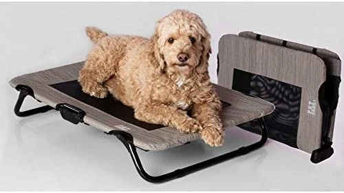 Mia's Pet Supply Elevated Pet Cot Bed - No Assembly Required, Durable & Comfortable for Cats & Dogs 1 Mia's Pet Supply Pet Gear Lifestyle Pet Cot Elevated Bed | No Assembly Required