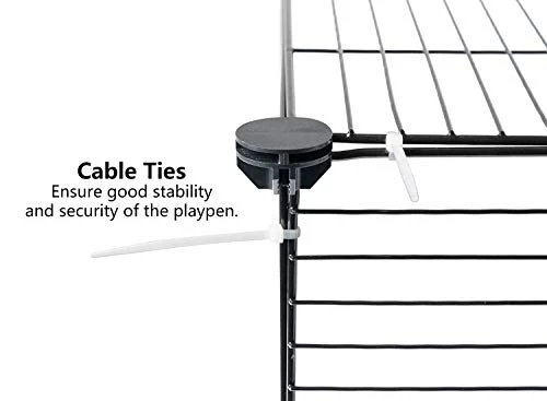 Tespo Pet Playpen - Portable Metal Wire Small Animal Cage for Indoor Use by Mia's Pet Supply 6 Mia's Pet Supply : Tespo Pet Playpen, Small Animal Cage Indoor Portable Metal Wire Yd Fence