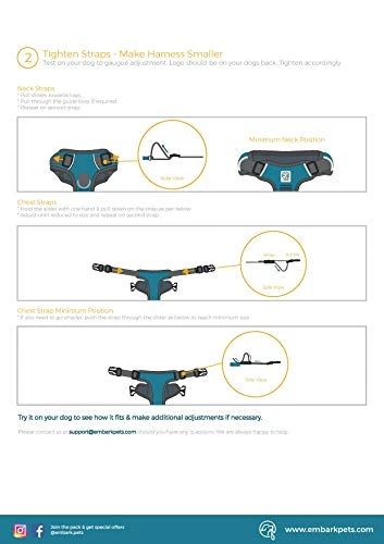 Mia's Pet Supply Embark Adventure Harness for Dogs - Durable & Comfortable Leash & Harness Set 9 Mia's Pet Supply Leashes And Harness : Embark Adventure Harness For Dogs