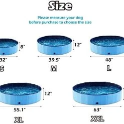 Mia's Pet Supply Jasonwell Foldable Dog Pet Bath Pool Hygiene