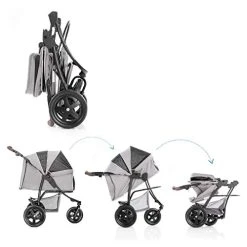 Mia's Pet Supply Luxury Pet Stroller For Puppy, Senior Dog Or Cat Travel