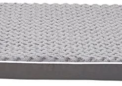 Mia's Pet Supply Ergonomic Foam Pet Dog Bed, 27 X 36 Inches, Grey Bedding
