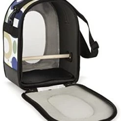 Mia's Pet Supply Soft-Sided Bird Travel Carrier with Perch - Small, Multicolor | Lightweight & Durable Pet Travel Bag 10 Mia's Pet Supply Prevue Pet Products Soft Sided Bird Travel Carrier With Perch Small, Multicolor