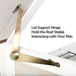 Mia's Pet Supply Scurrty Wooden Rabbit Hutch For Outdoor Indoor