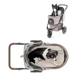 Mia's Pet Supply Luxury Pet Stroller For Puppy, Senior Dog Or Cat Travel