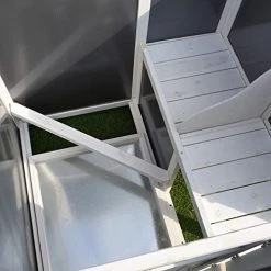 Mia's Pet Supply 63" Wooden Chicken Coop & Rabbit Hutch - Durable Poultry Cage for Hens & Small Animals 15 Mia's Pet Supply Chicken Coop Cages PawHut 63